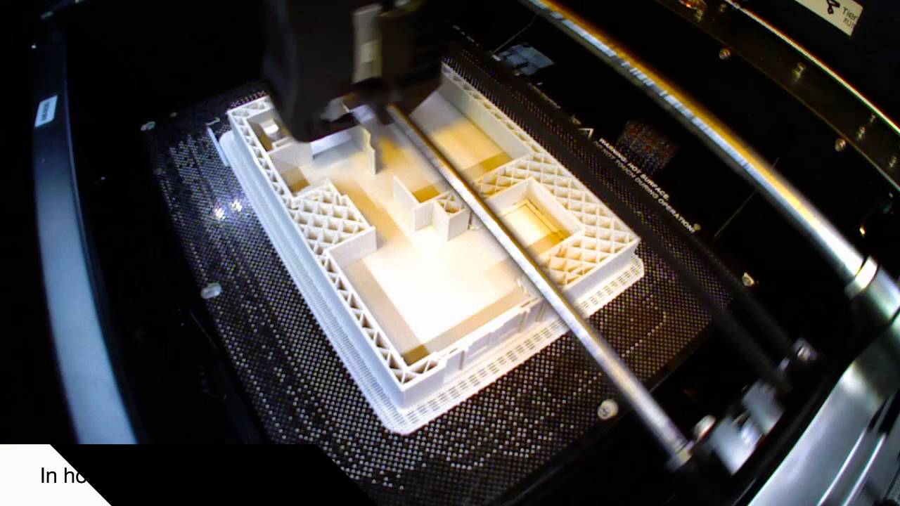 3D floorplan print timelapse