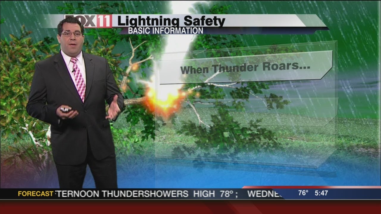 Lightning safety tips