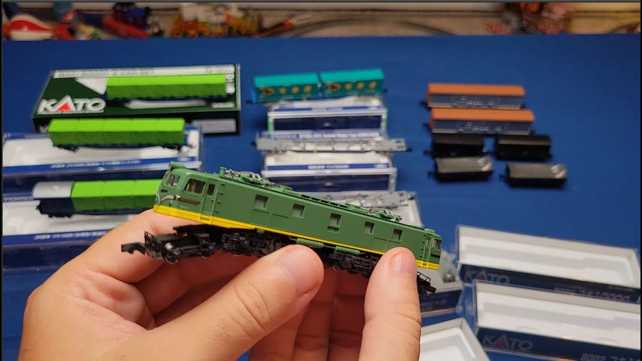 New N-Scale Japanese Freight Unboxing - Kato! Tomix! Awesomeness! Running The  Kato EF58 #3039