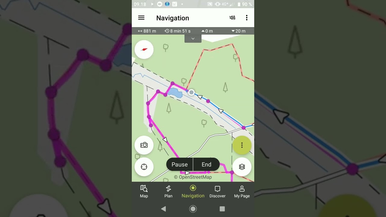 Outdooractive, kapitel 4: F&oslash;lg en rute