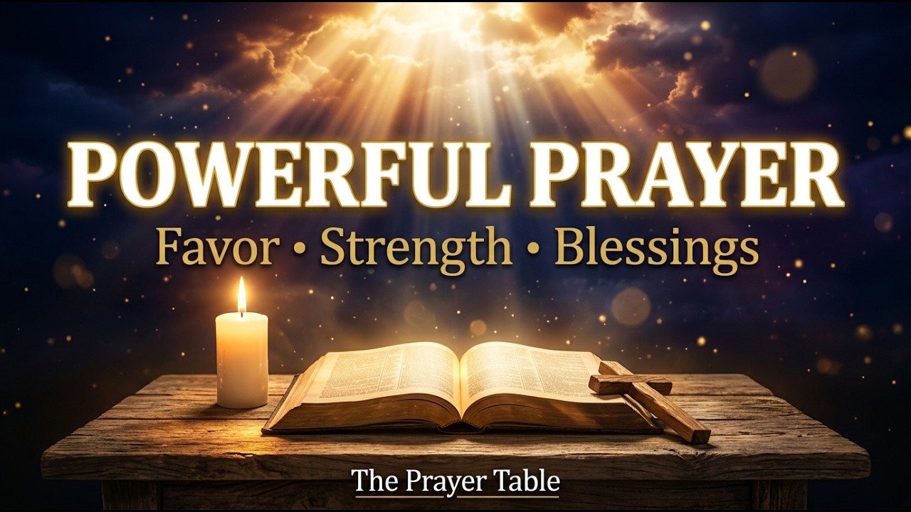 🙏 Powerful Prayer for God's Favor, Strength & Blessings Over Your Life Today | The Prayer Table