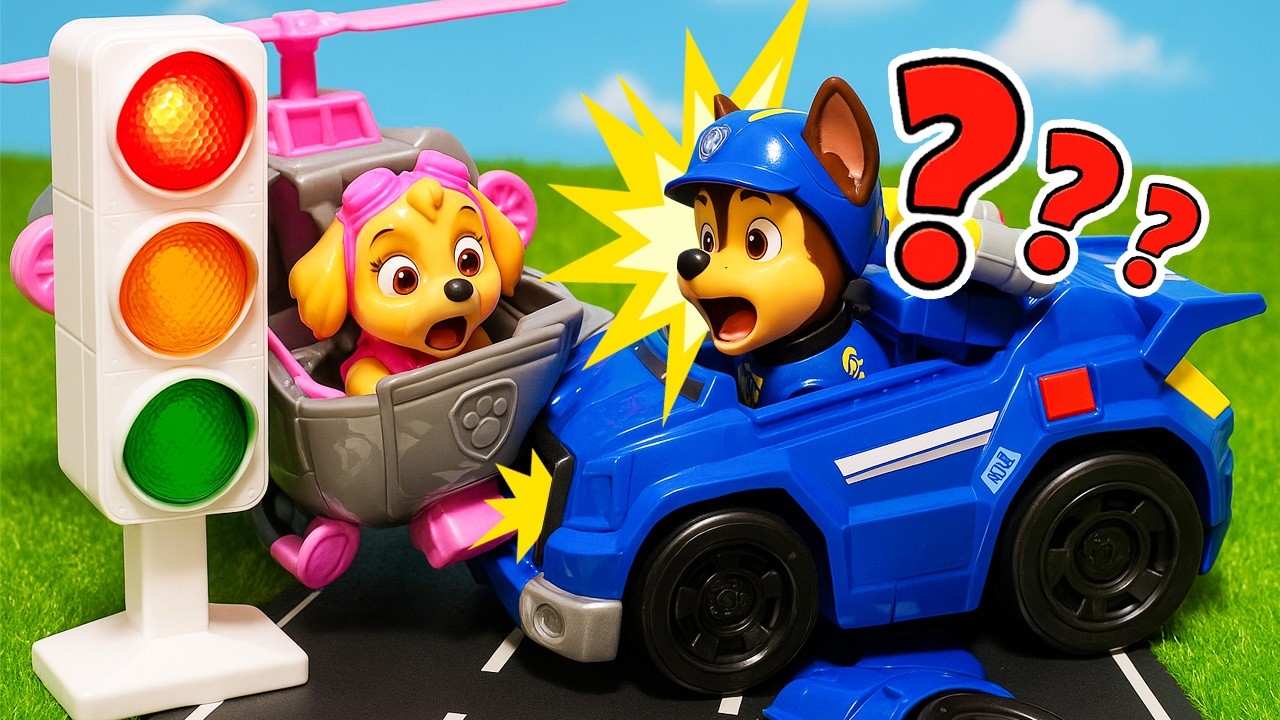 ¡La Patrulla Canina repara el semáforo y salva el día!