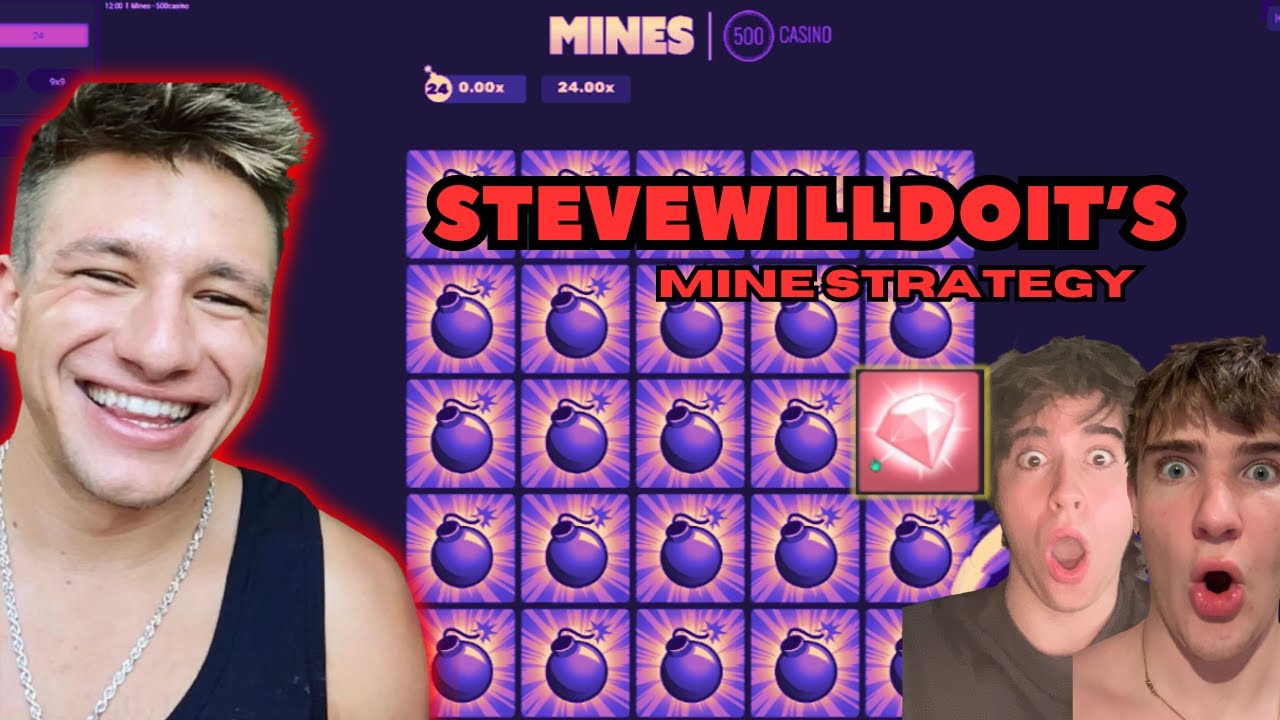 WE COPIED STEVEWILLDOIT'S MINE STRATEGY (500CASINO)