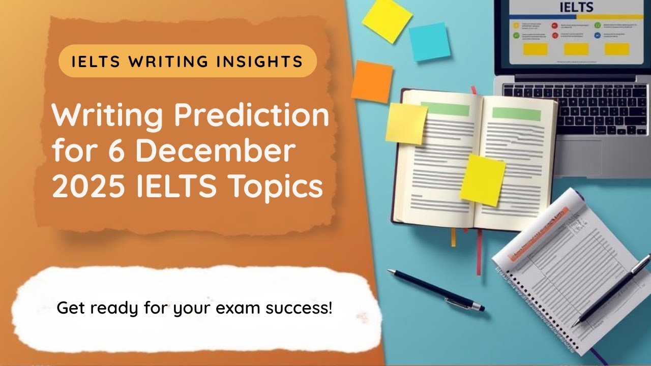 6 December 2025 IELTS WRITING PREDICTION | 6 DECEMBER IELTS WRITING REAL EXAM | IDP & BC