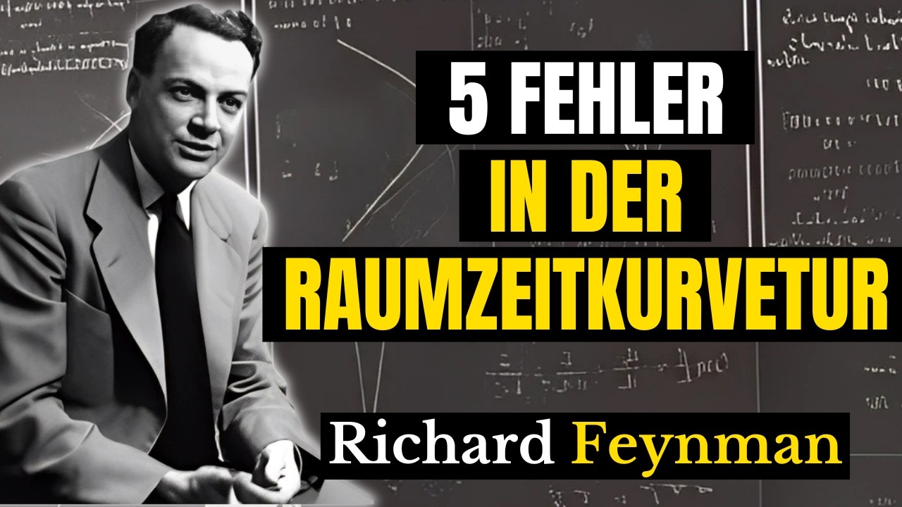 Die KRÜMMUNG der RAUMZEIT wurde dir FALSCH erklärt (5 typische Denkfehler) | Richard Feynman