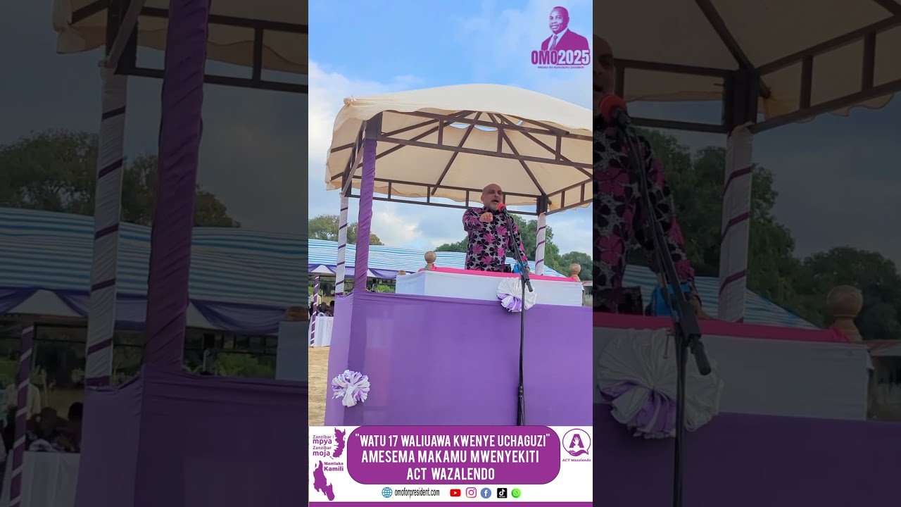 Ameyasema Hayo Makamu Mwenyekiti wa ACT Wazalendo Mhe. Ismail Jussa kwenye Mkutano wa Kampeni 2025.