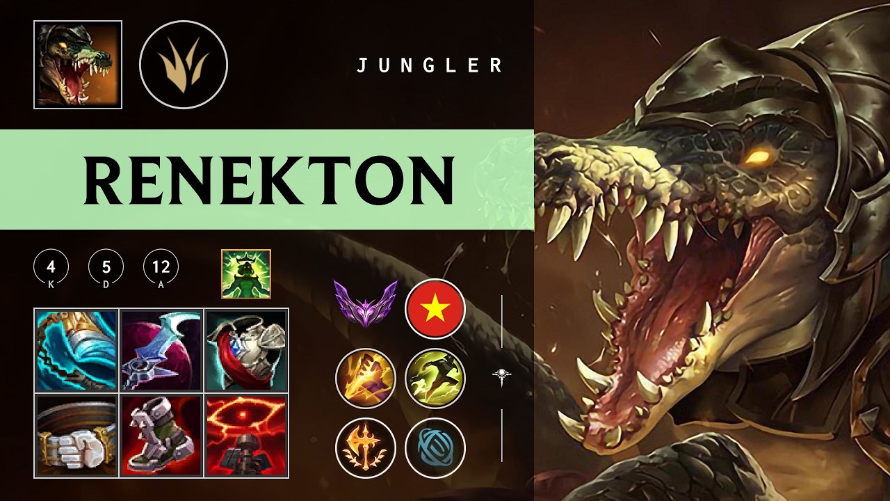 Renekton Jungle vs Diana - VN Master Patch 26.04
