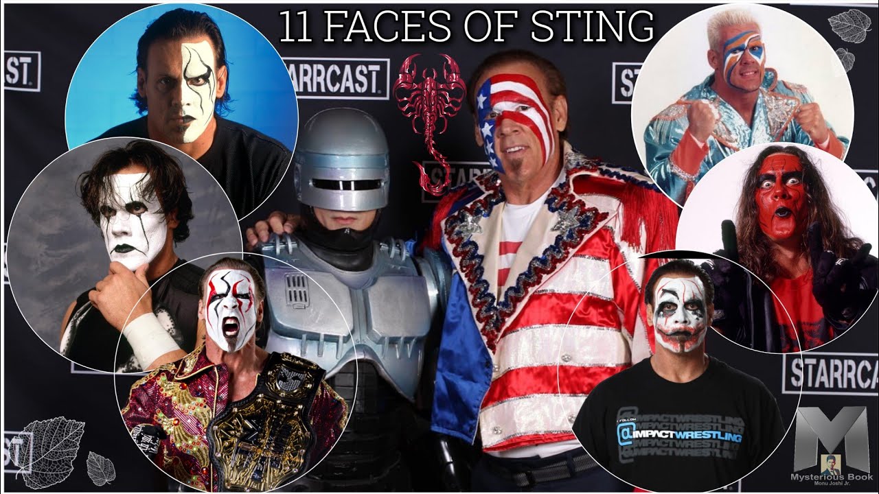 All Faces Of Sting | WWE Sting All Gimmicks | Sting & Robocop | Sting Unseen Photos | Monu Joshi Jr