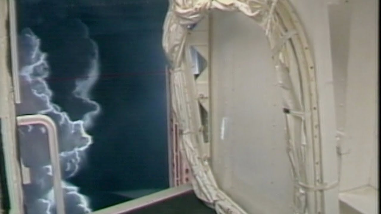 Crew Access Arm - Blasted by Shuttle Launch