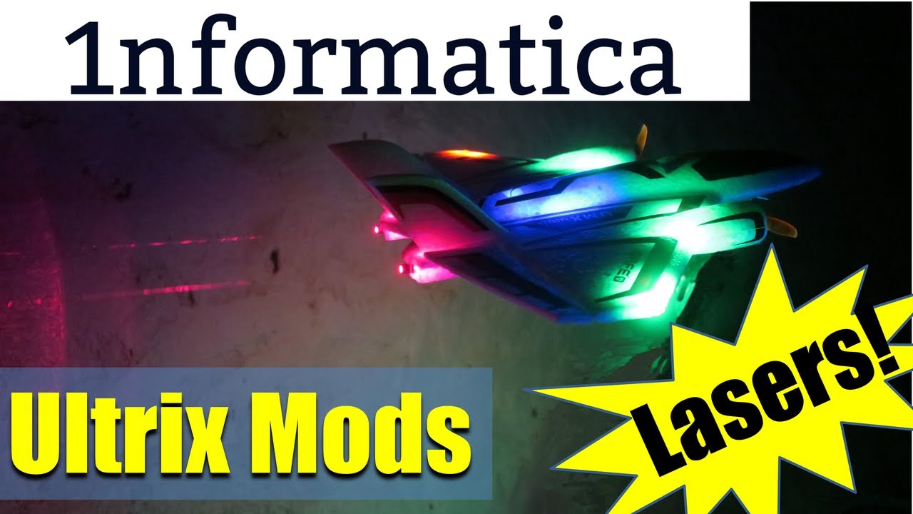 Eflite UMX Ultrix Motor Change LED Lights and LASERS!!