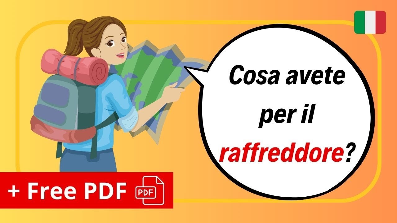 ITALIAN for Travelling 🌎 At the Pharmacy! (+ Free PDF Download!⬇️)