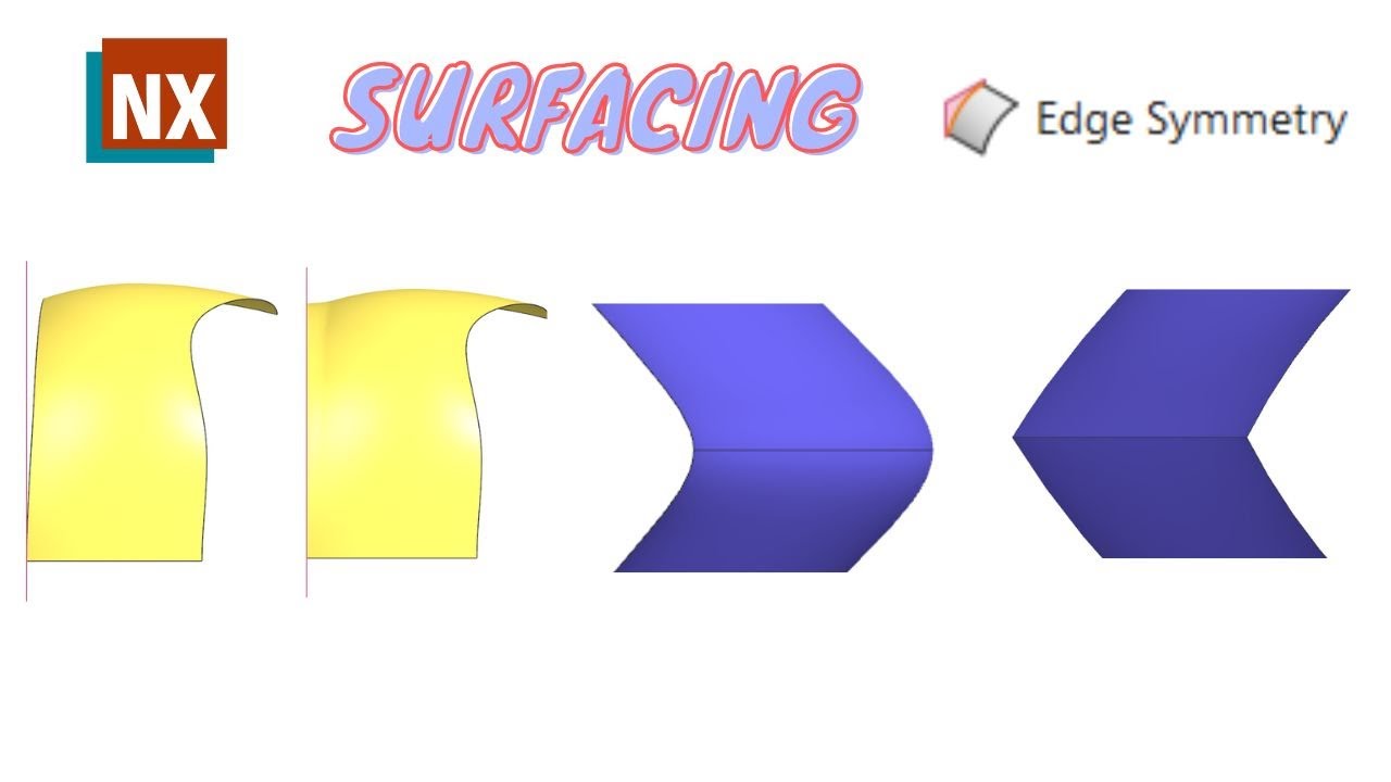 NX Surfacing (Edge Symmetry) | How to use Edge Symmetry in NX | Siemens NX |