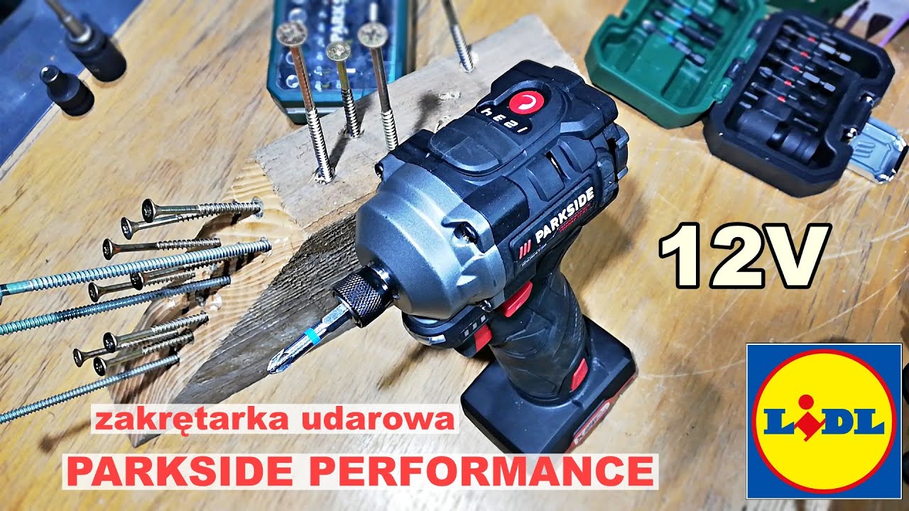 Zakrętarka udarowa 12 V, PDSSAP 12 A1 PARKSIDE PERFORMANCE, małe skuteczne narzędzie.