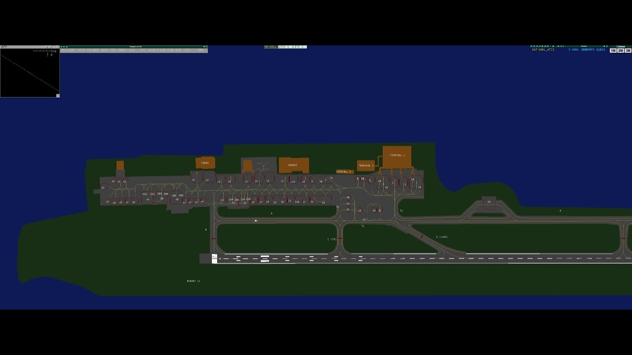 VATSIM со стороны диспетчерской позиции Красноярск