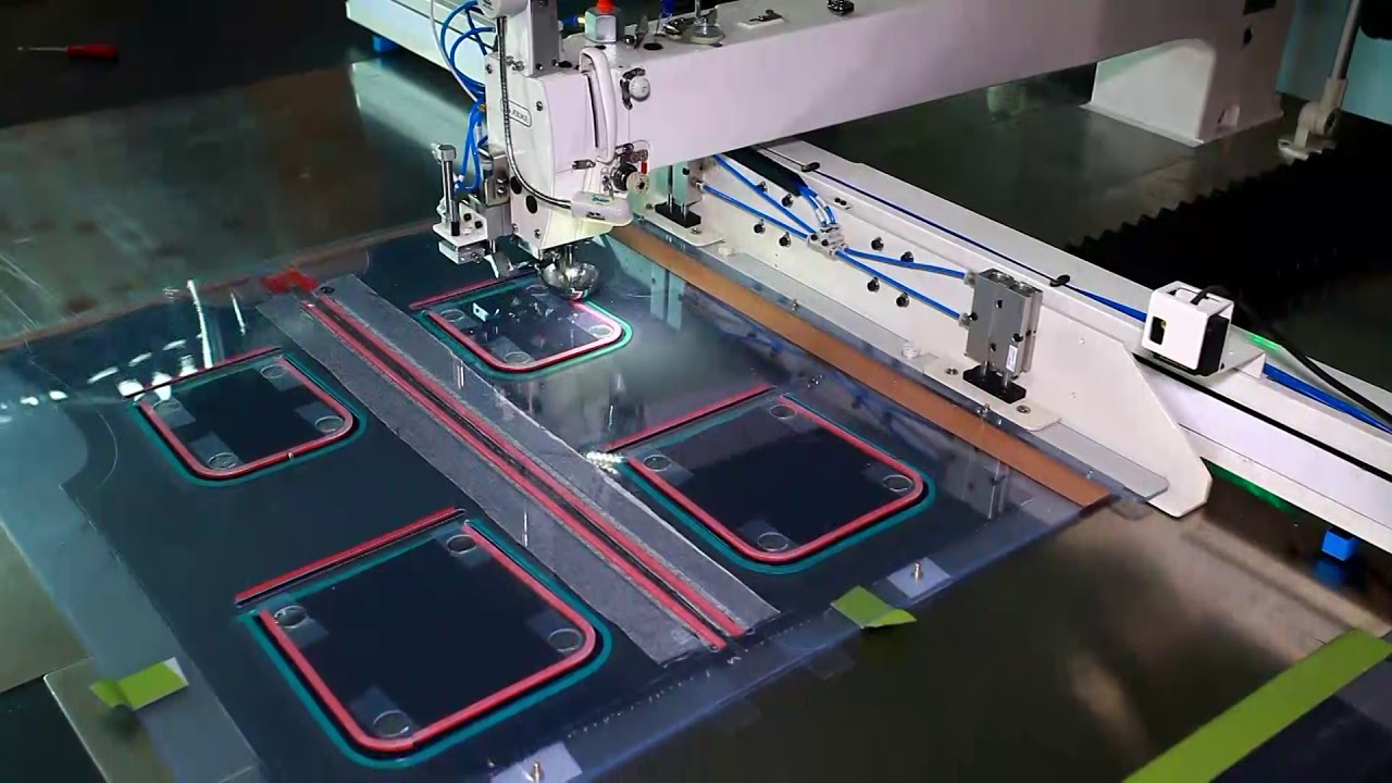 Uniform Jacket/ coat Zipper & Pocket Automatic Pattern Sewing Machine Produce excellent quality
