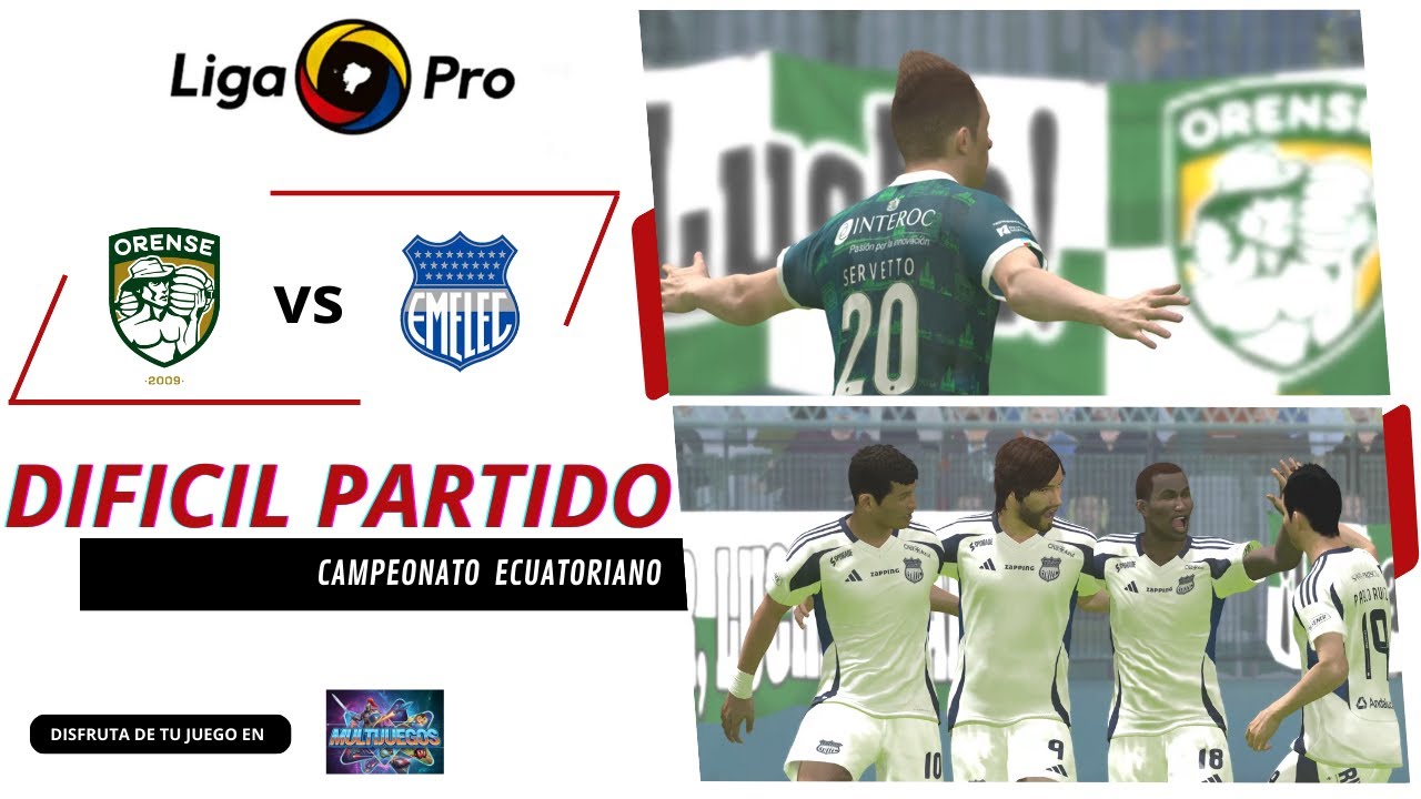 ¡EL INFIERNO DE MACHALA! 🌡️ Orense vs Emelec | ponen a prueba al Eléctrico | 🎮 Gameplay  PES 2017
