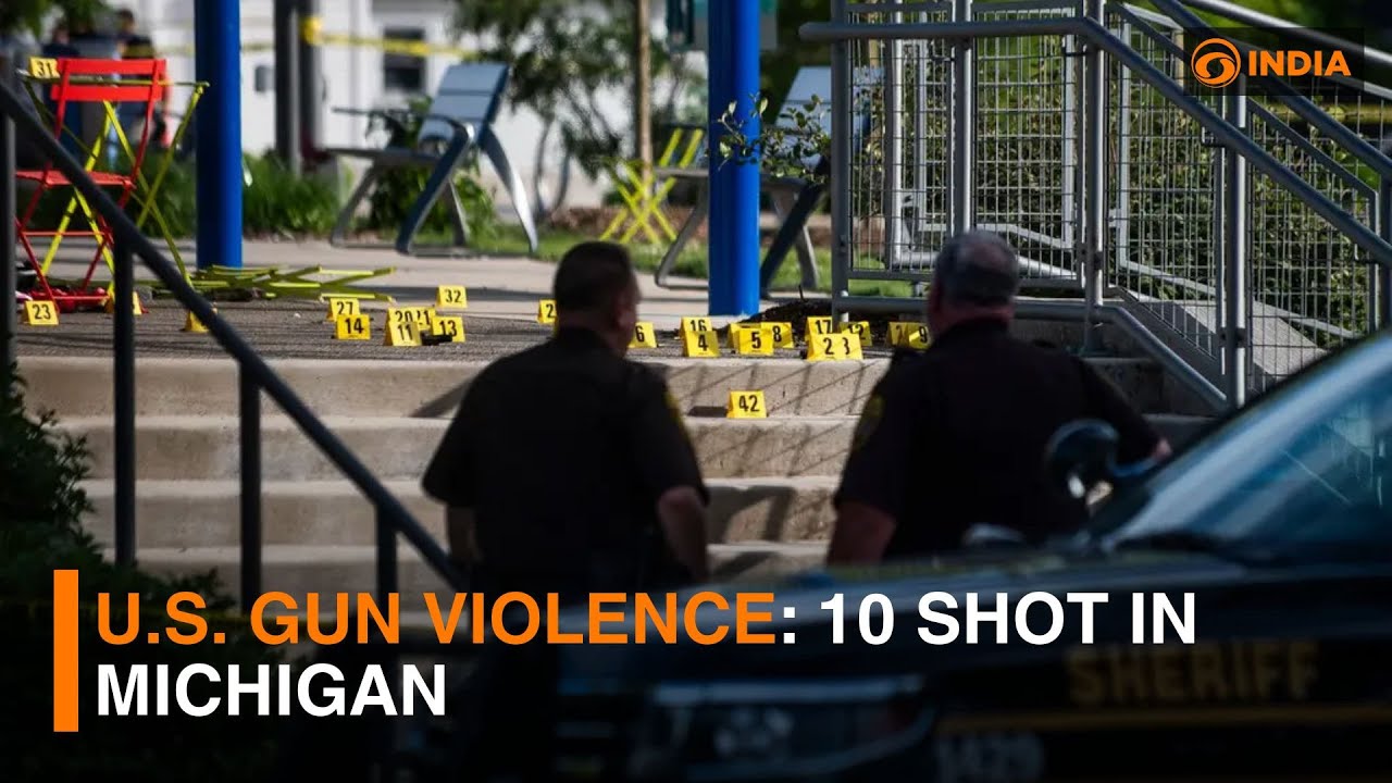 U.S. gun violence: 10 shot in Michigan | DD India Live