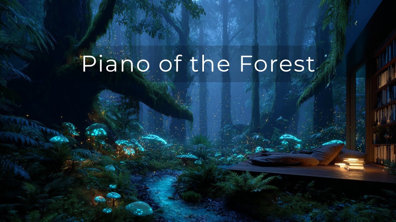 Nostalgic Piano for Sleep & Magic：Bioluminescent Forest