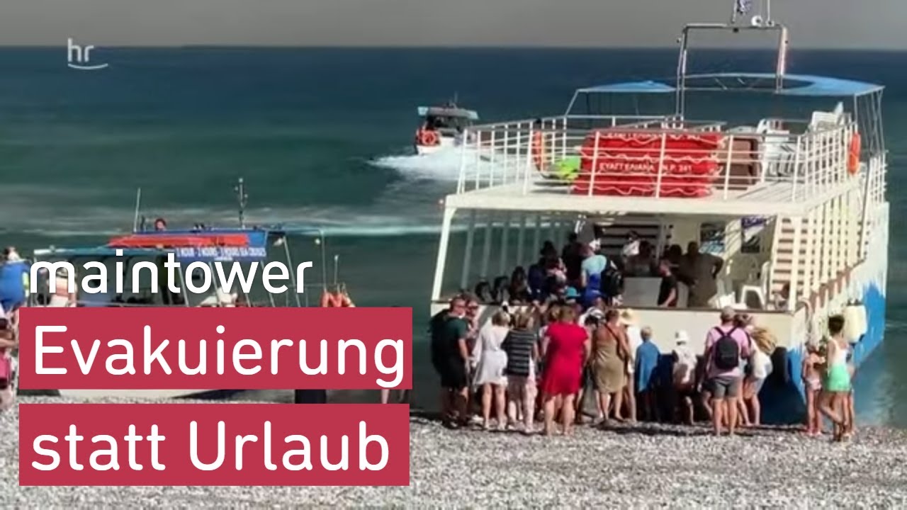 Urlaub in Flammen: Wie Zehntausende Menschen von Rhodos fliehen | maintower