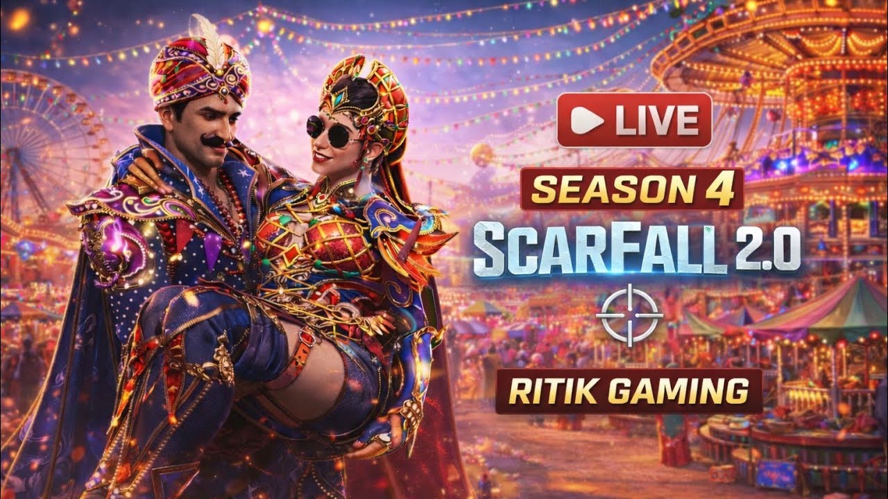 Scarfall 2.0 Live 🔥 New Season Rank Push 💪 | Intense Gameplay | RITIK Gaming