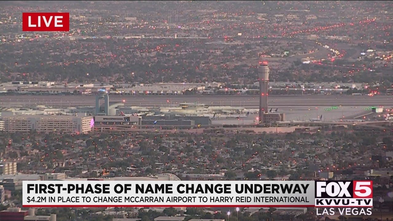 First phase of name change for Las Vegas' McCarran airport underway