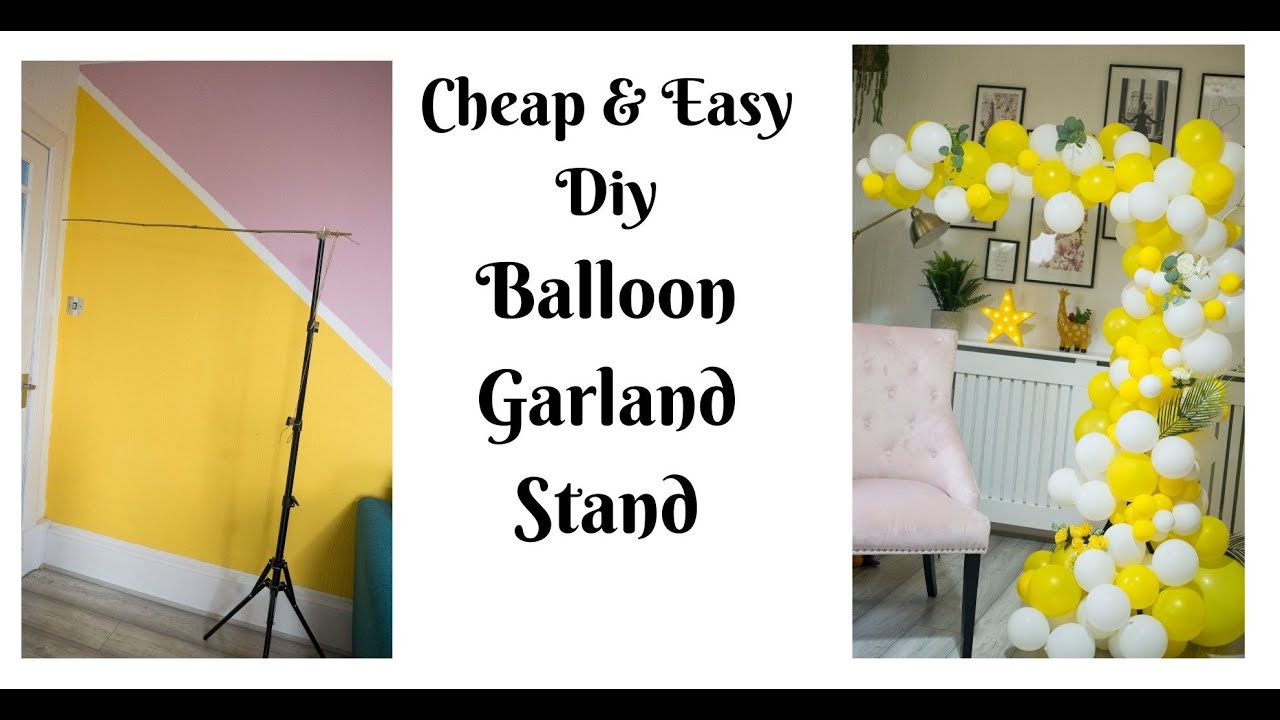 Super Easy Diy Balloon Arch Stand