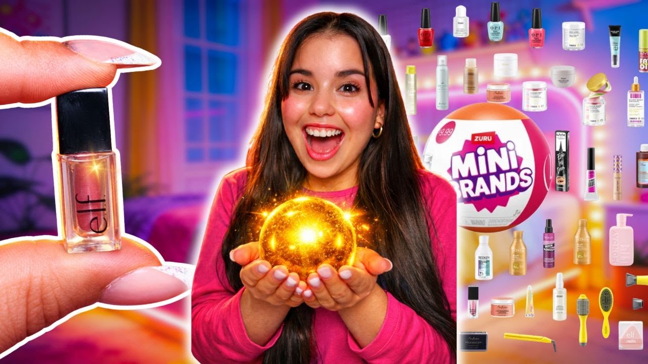 ME MAQUILLO SOLO CON PRODUCTOS MINIATURA! FUNCIONAN😱? Mi CRUSH me invita a una CITA👩🏻‍🤝‍👨🏼