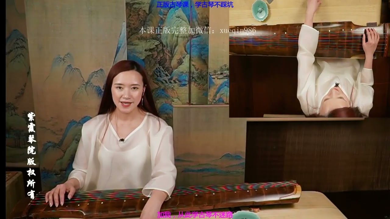 古琴课，大师名家古琴，中级单曲第三季《平沙落雁》第二课 16