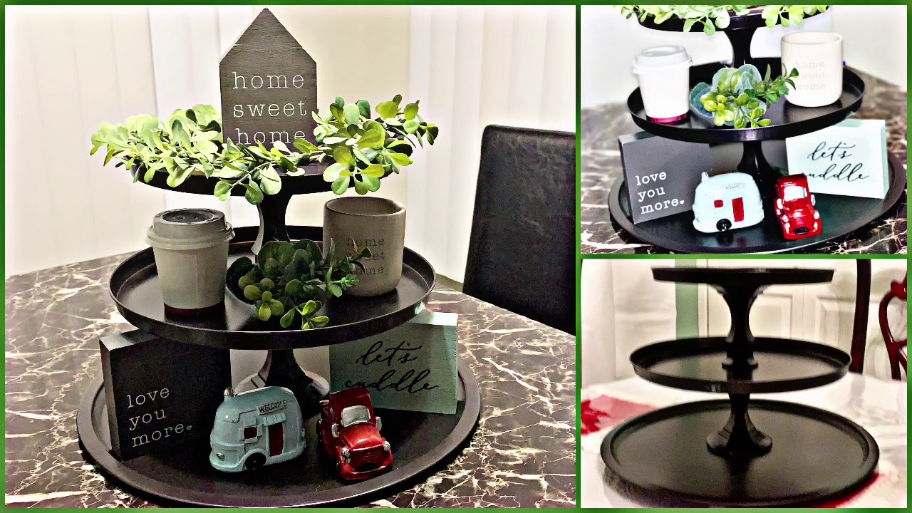 DIY Dollar Tree Tiered Tray