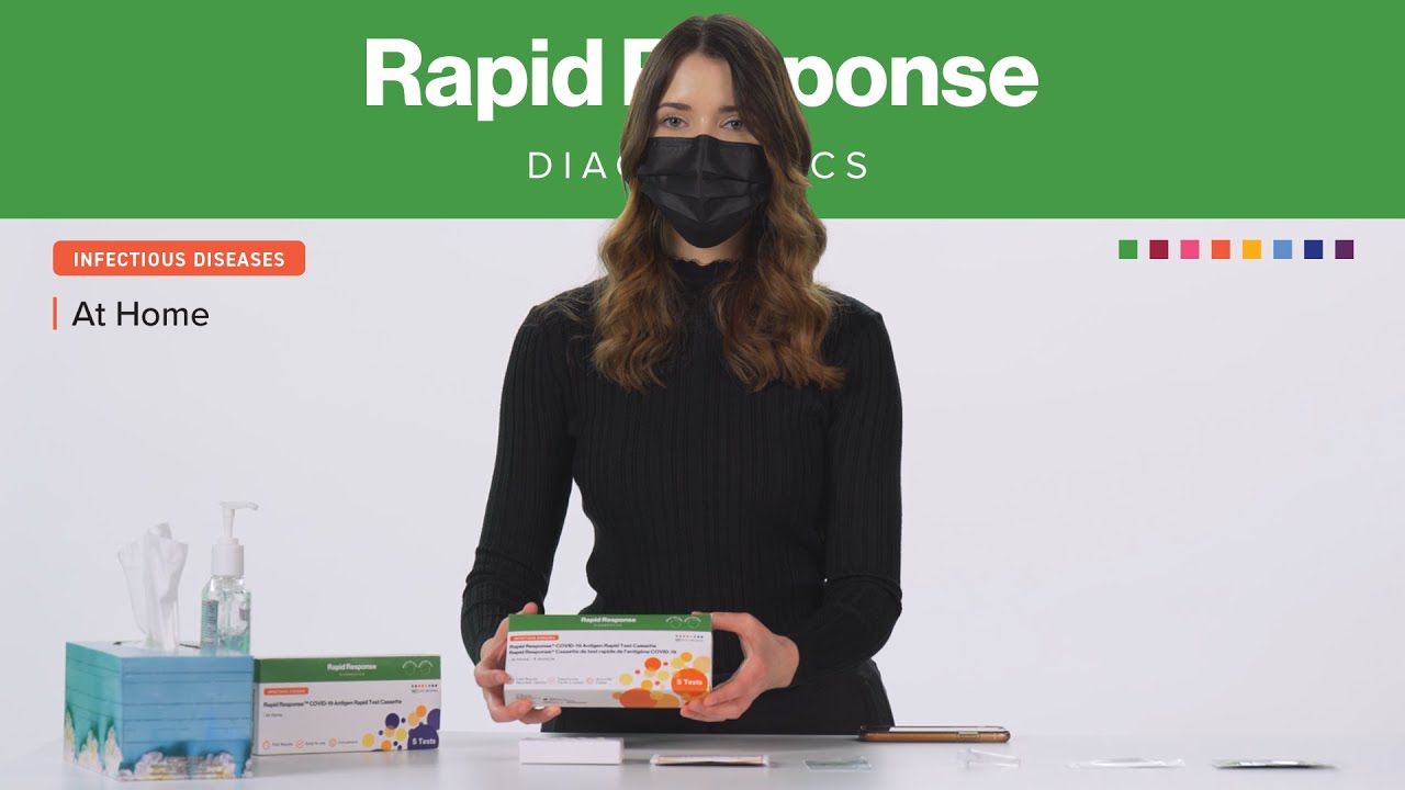 Тест-кассета Rapid Response™ COVID-19 на антиген – демонстрация в домашних условиях
