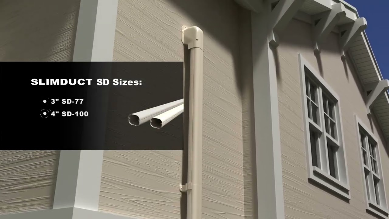 Slimduct SD Bridge AC Lineset Cover by Inaba Denko