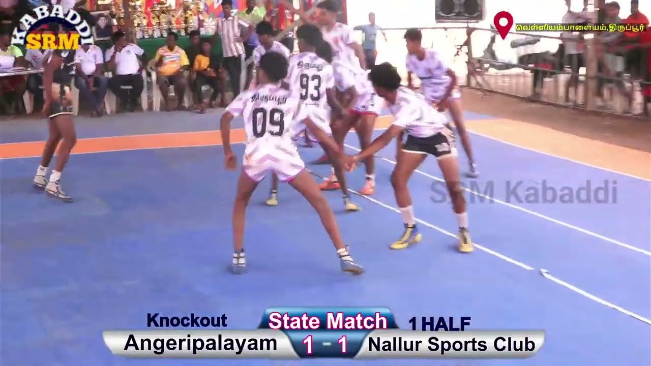 Nallur Sports club VS  Angeripalayam  || State Level Kambaddi Match #Live @SRMkabaddi
