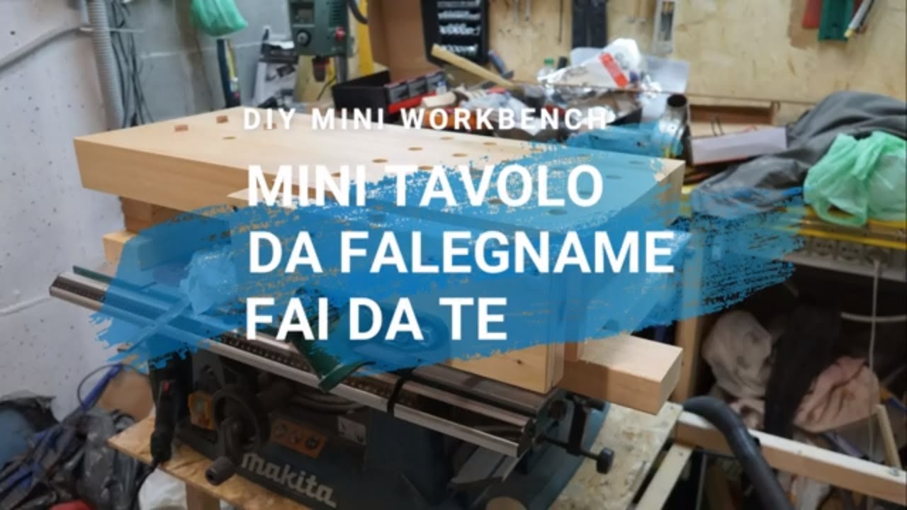 Mini banco da lavoro da falegname fai da te How to build DIY mini (low) table top workbench