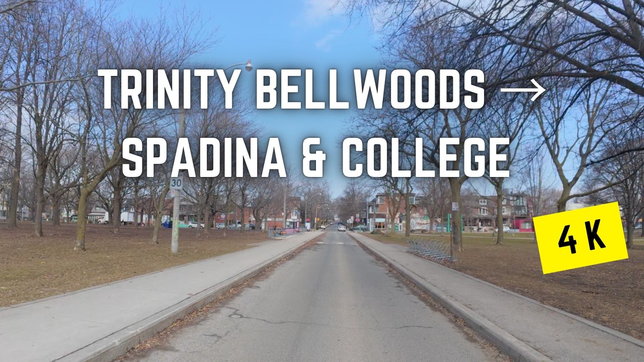 Toronto 🇨🇦 Spring Walk 🌿 | Trinity Bellwoods to Chinatown (唐人街) via Dundas, 4K