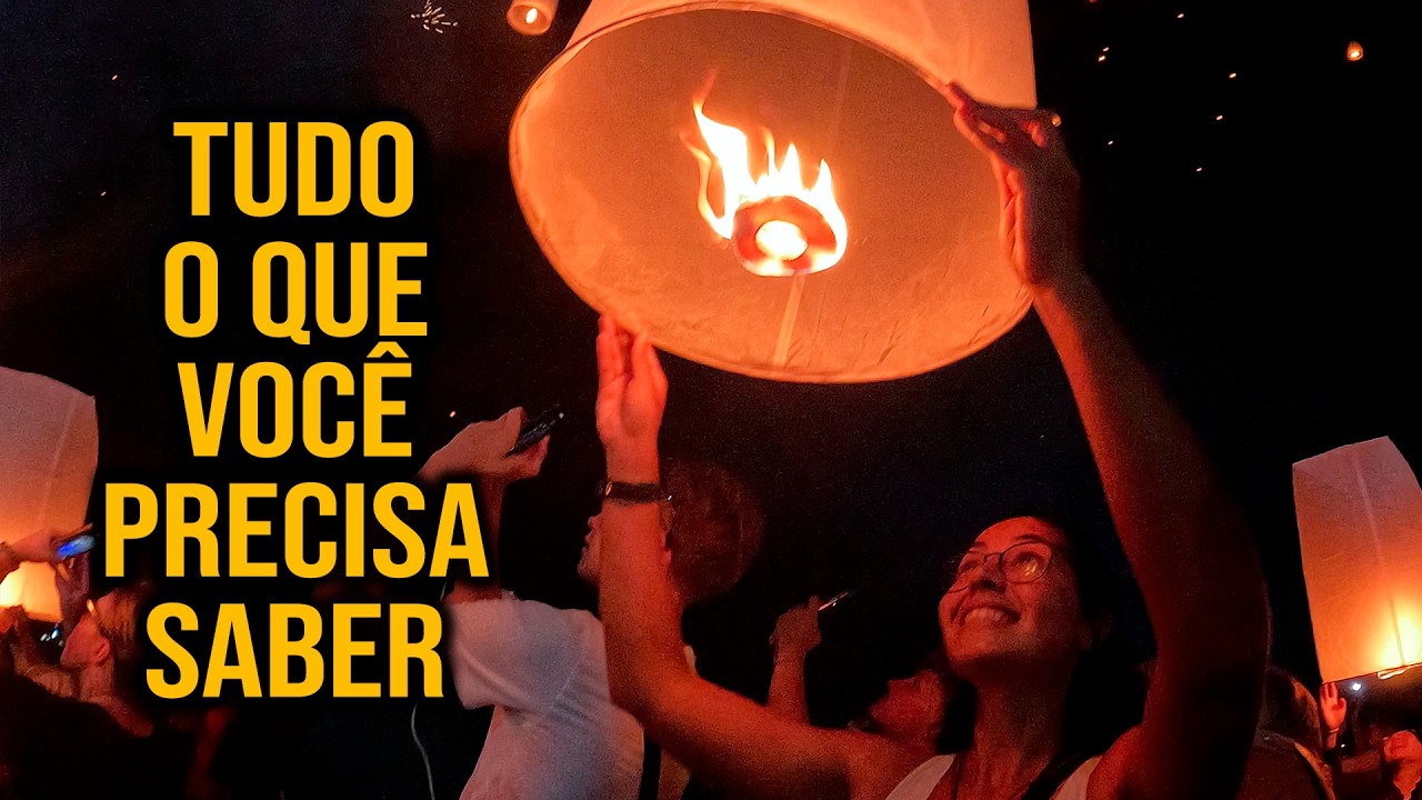 O VERDADEIRO FESTIVAL DAS LANTERNAS DA TAILÂNDIA - CHIANG MAI