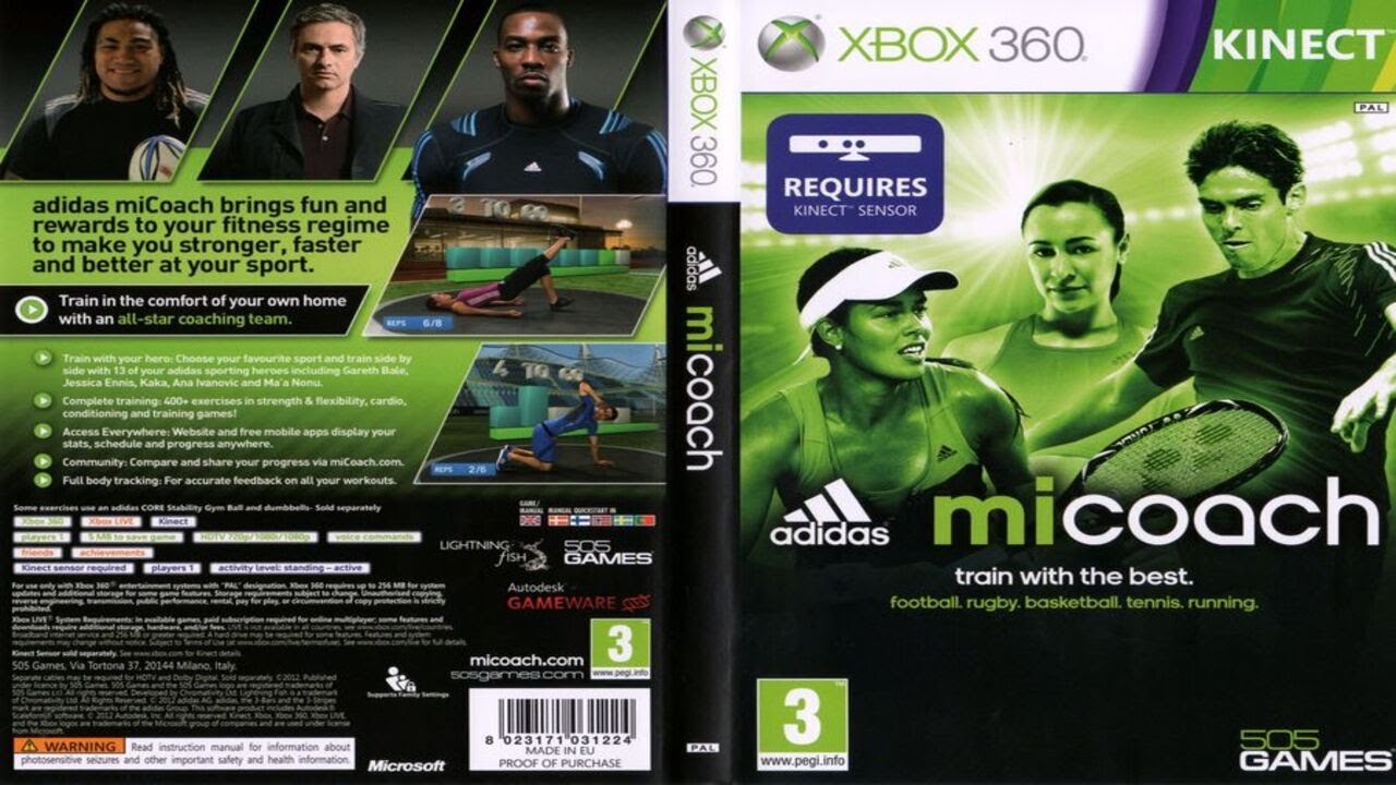 Adidas miCoach (2012)  - Full Gameplay | XBOX 360 | Kinect |  UHD | 4K |
