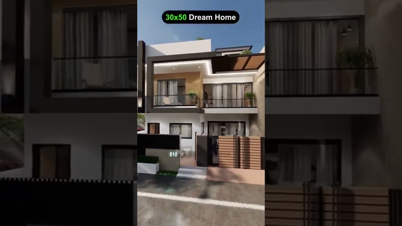 30x50 Front Elevation Design 🔥👌😎#shorts #modernhouse
