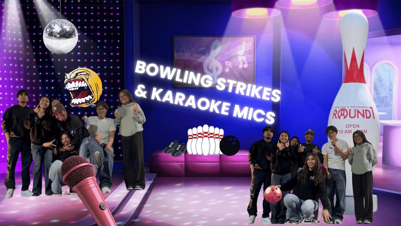 BOWLING STRIKES & KARAOKE MICS