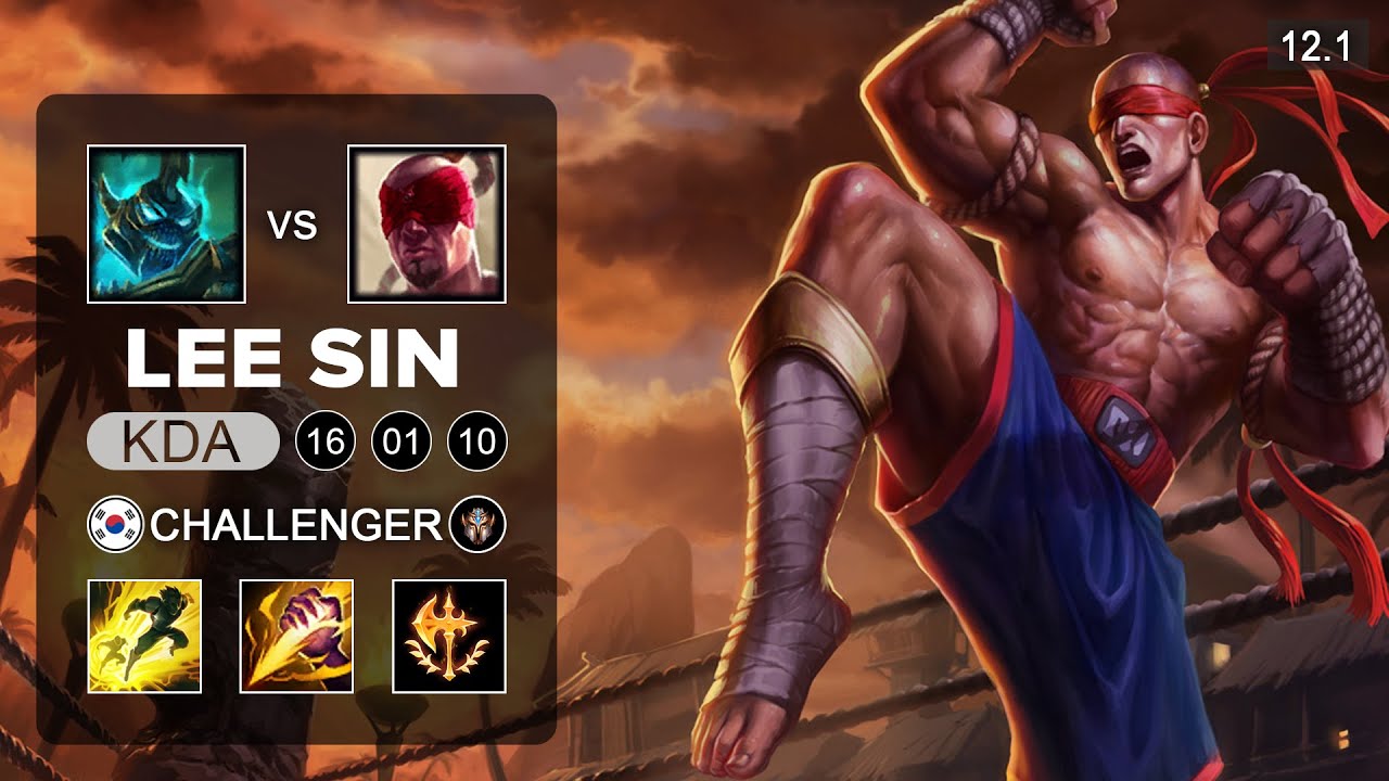 Lee Sin Jungle vs Hecarim - KR Challenger - Season 12 Patch 12.1