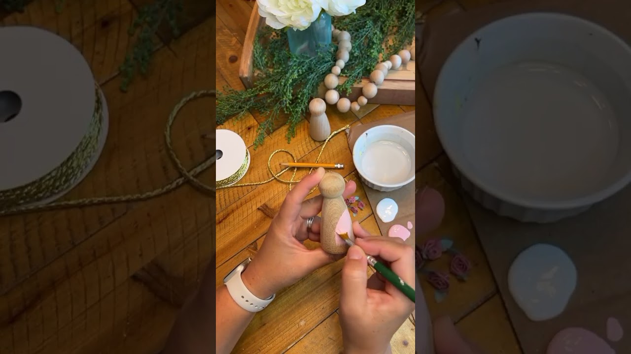 DIY Wood Princess Peg Doll Craft | Wood | Dollhouse