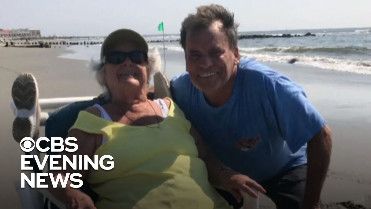 A mother and son's emotional pandemic reunion