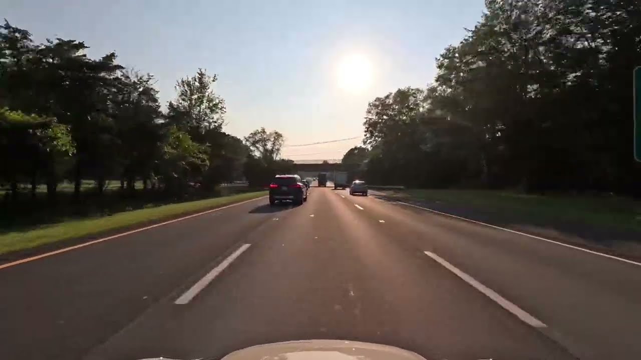 Downtown Summit NJ to Basking Ridge NJ in 4K on I-78 No Music no talk June 2025 #asmr #asmrdriving