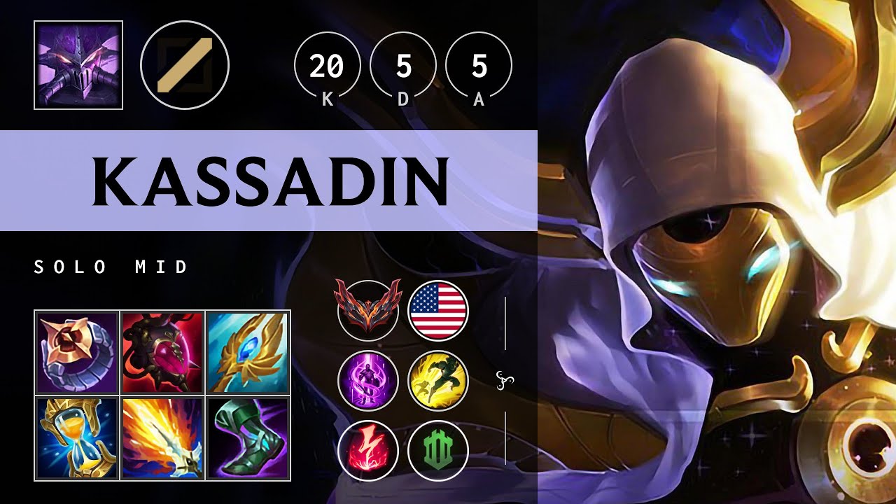 Kassadin Mid vs Aurora: Quadra Kill, Legendary - NA Grandmaster Patch 14.20