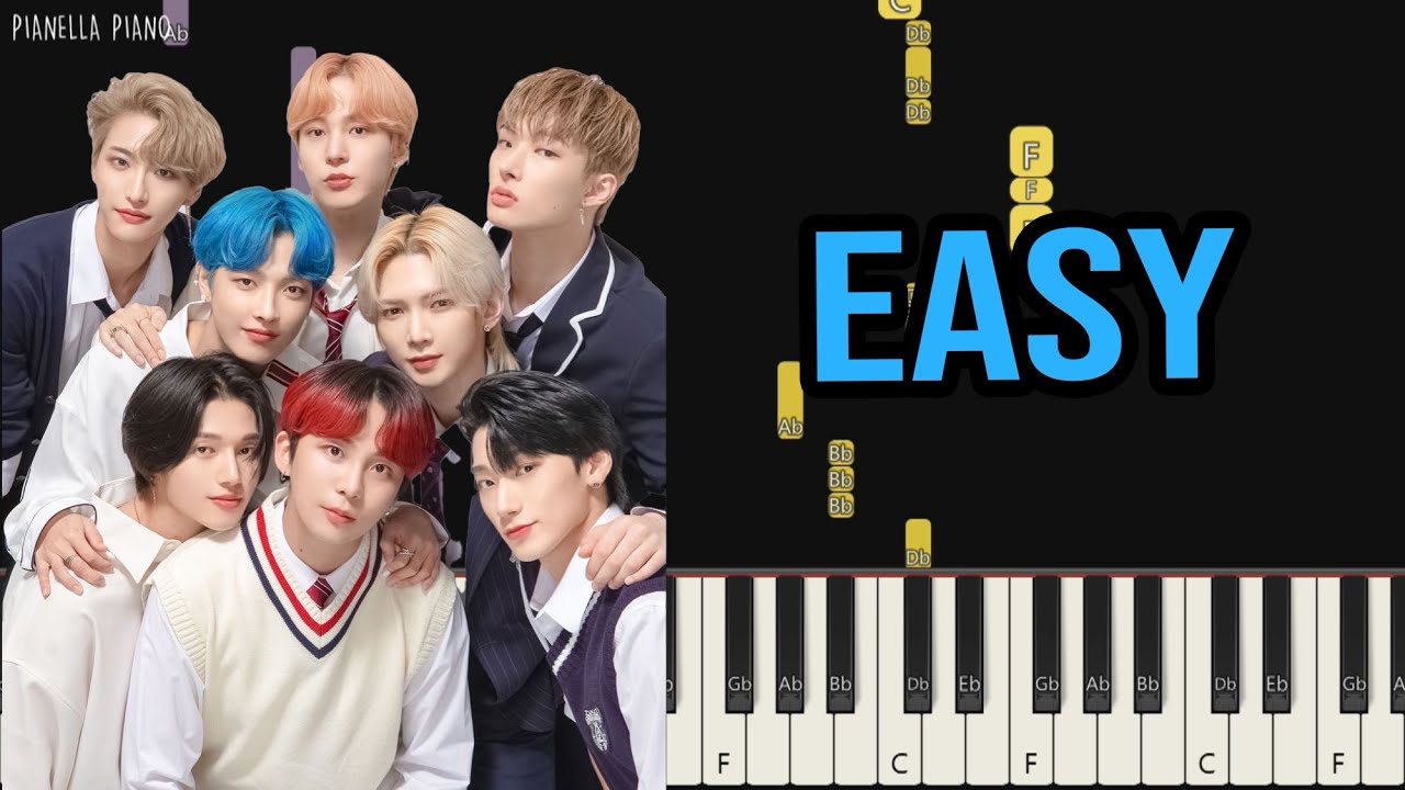 ATEEZ - WAVE | EASY Piano Tutorial by Pianella Piano