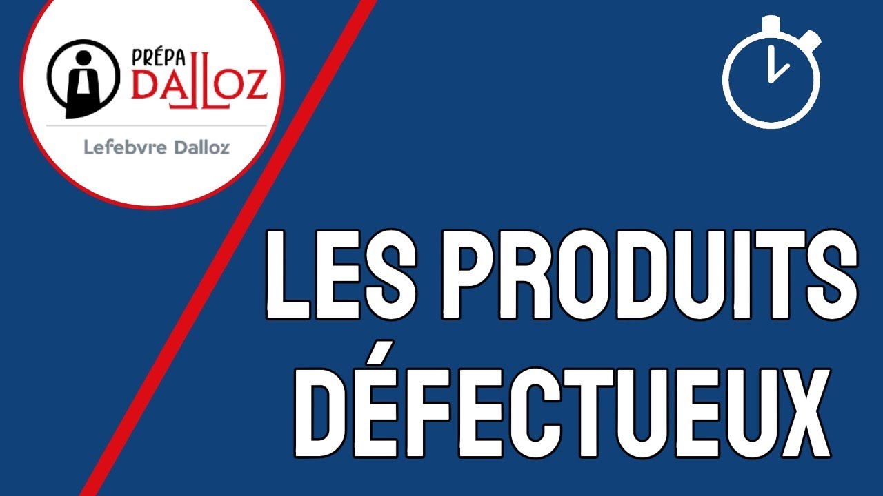 Les produits défectueux: Responsabilité Civile