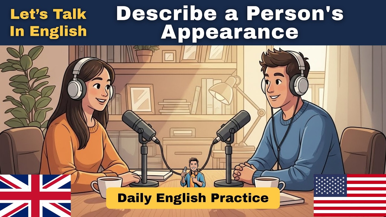 Describe a Person's Appearance in English | Daily English Practice | Mr. English Man
