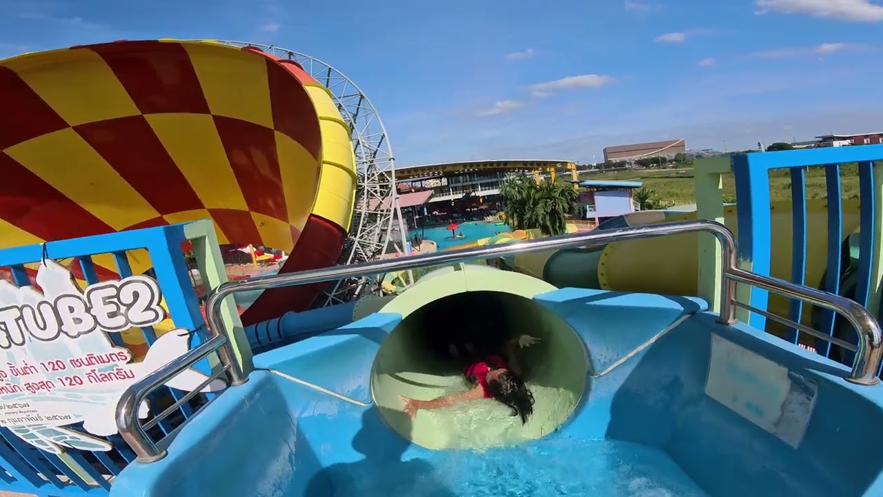 💦 Epic Water Slides at The Rabbit Waterpark 🇹🇭 | Hidden Gem in Ayutthaya, Thailand