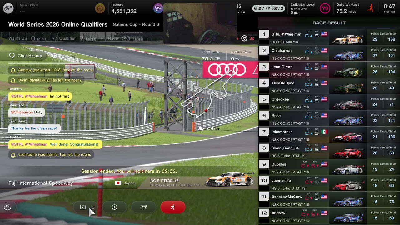 🏆Gran Turismo World Series🏆Nations Cup-Rd 6 @ Fuji Speedway