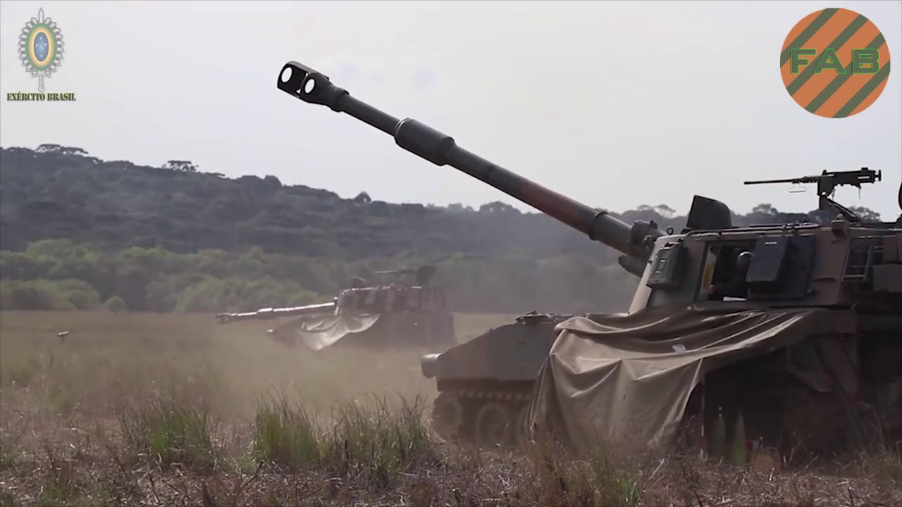 Tiro Real - Obuseiro Autopropulsado M109 A5 (Ex&eacute;rcito Brasileiro)