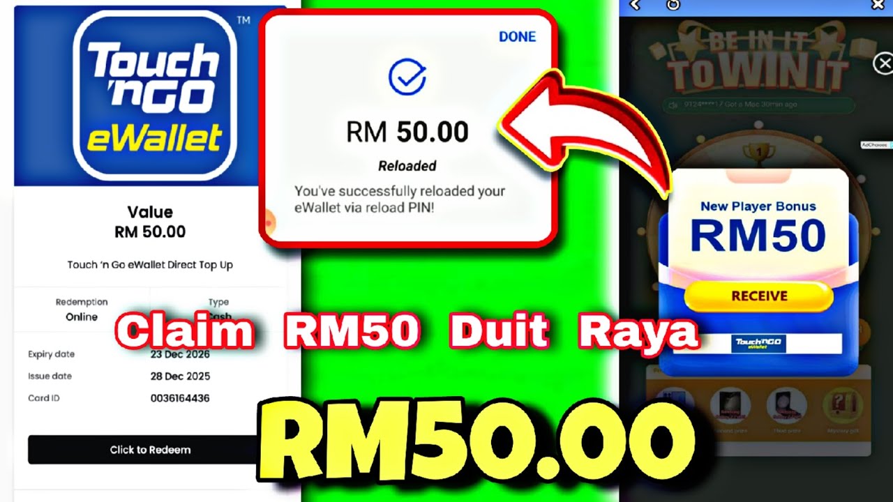 Tanpa invite !! Dapat RM50 Duit Raya 2026 !! BANK/TNG ?